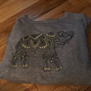 Lucky brand elephant sweatshirt